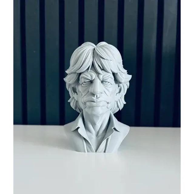 Escultura Decorativa Prints Patro- Busto De Mick Jagger