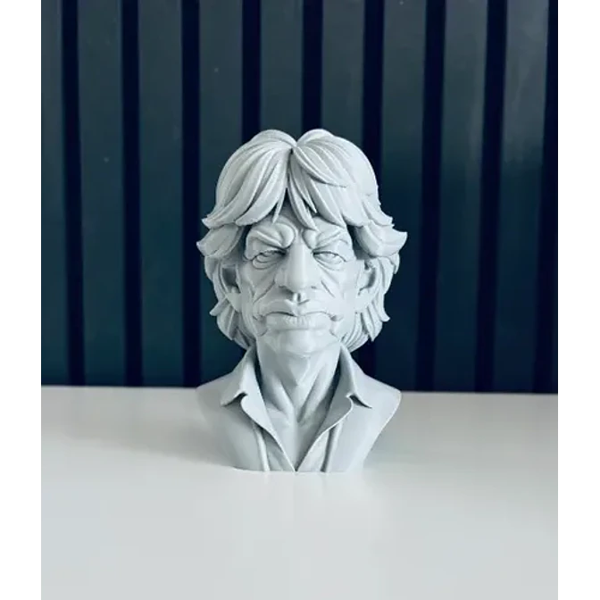 Escultura Decorativa Prints Patro- Busto De Mick Jagger 2