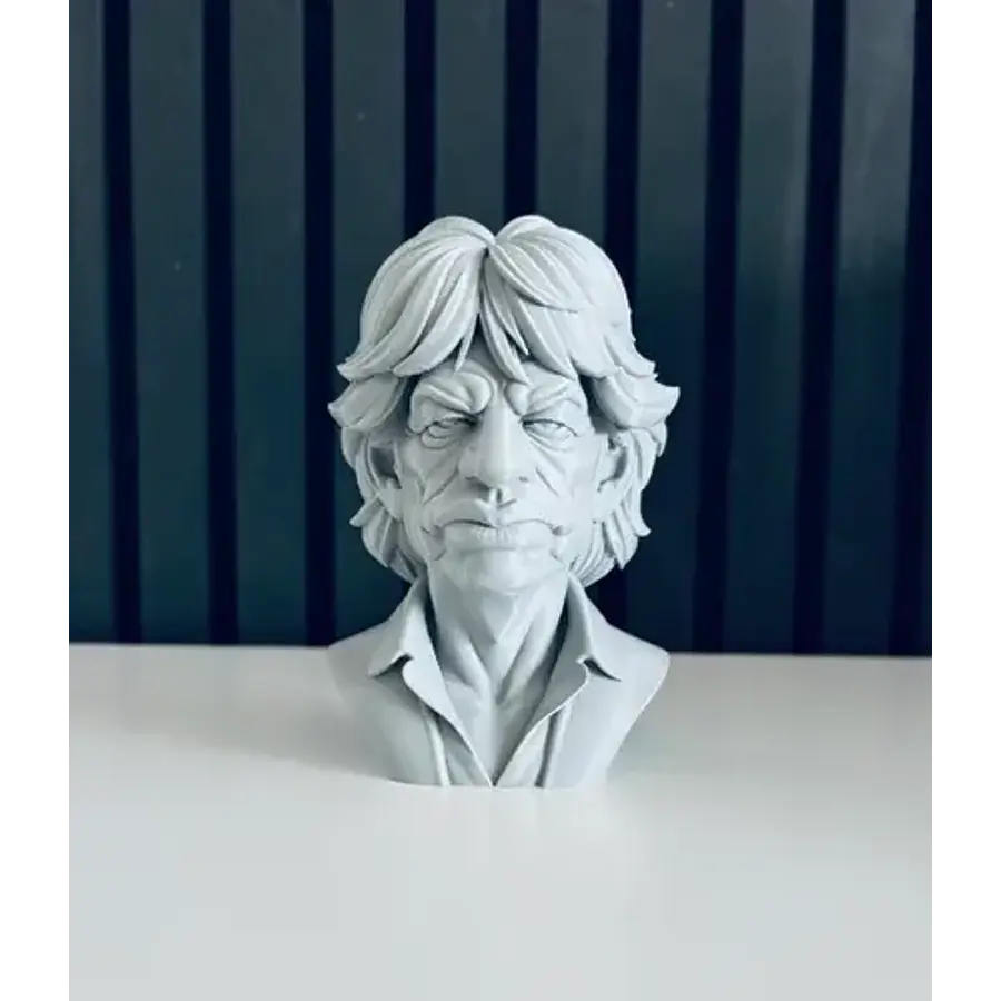 Escultura Decorativa Prints Patro- Busto De Mick Jagger