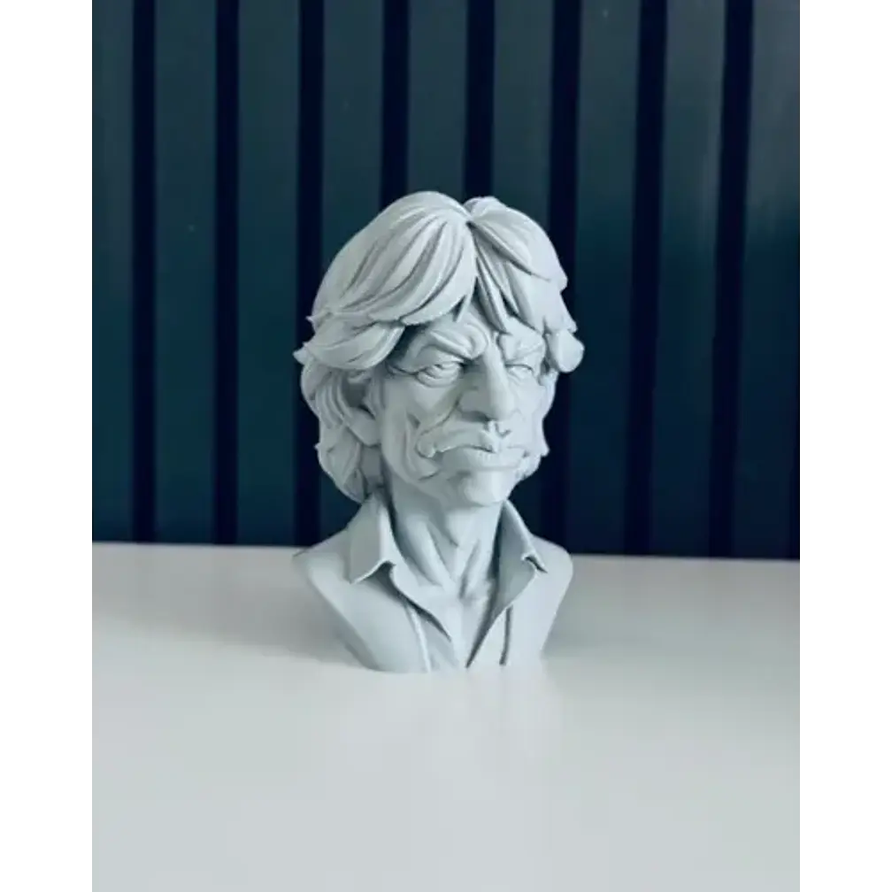 Escultura Decorativa Prints Patro- Busto De Mick Jagger 3