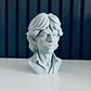 Escultura Decorativa Prints Patro- Busto De Mick Jagger - Miniatura 3