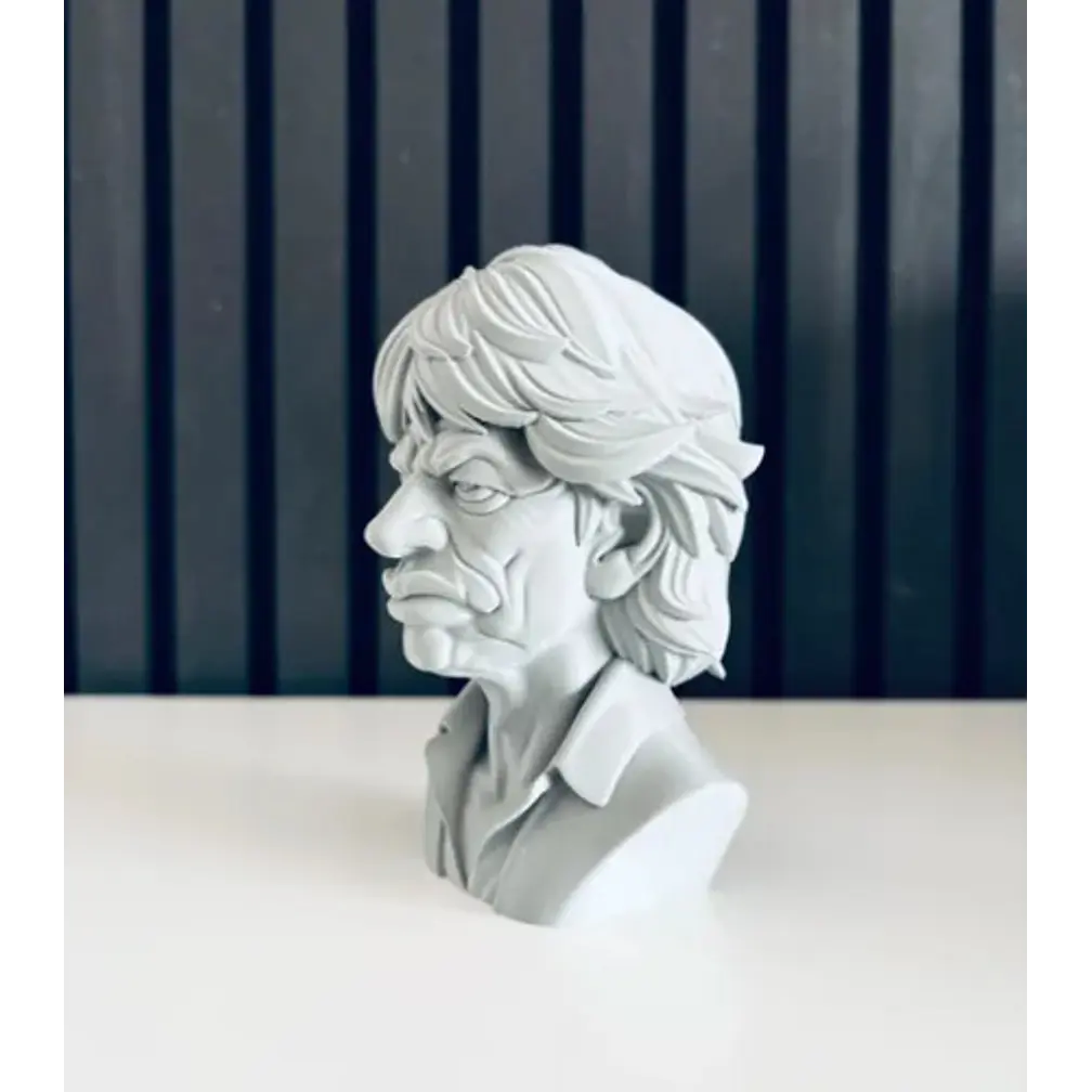 Escultura Decorativa Prints Patro- Busto De Mick Jagger 4