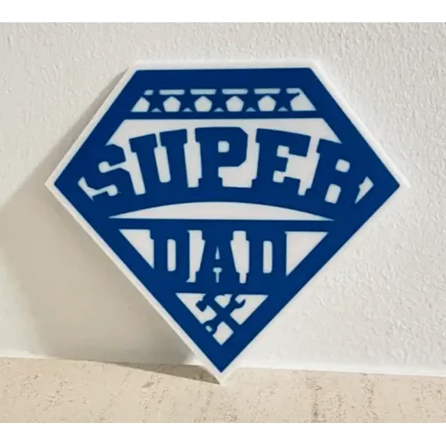 Escultura Decorativa Prints Patro- Super Papá