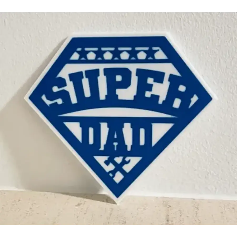 Escultura Decorativa Prints Patro- Super Papá