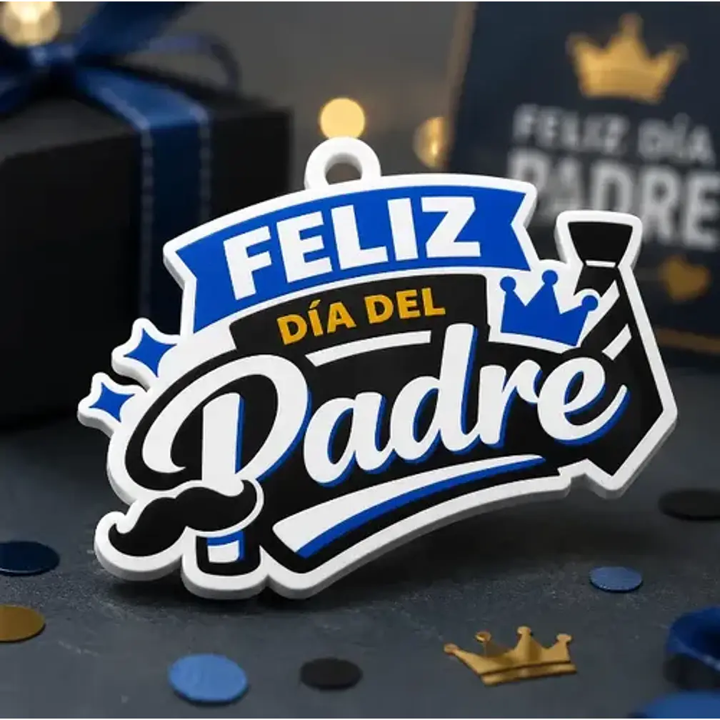 Llavero Prints Patro- Feliz Día Del Padre 2