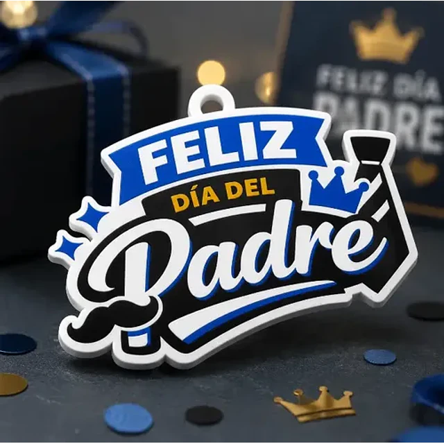Llavero Prints Patro- Feliz Día Del Padre