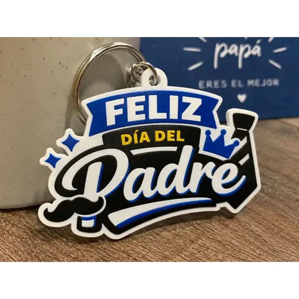 Llavero Prints Patro- Feliz Día Del Padre 3
