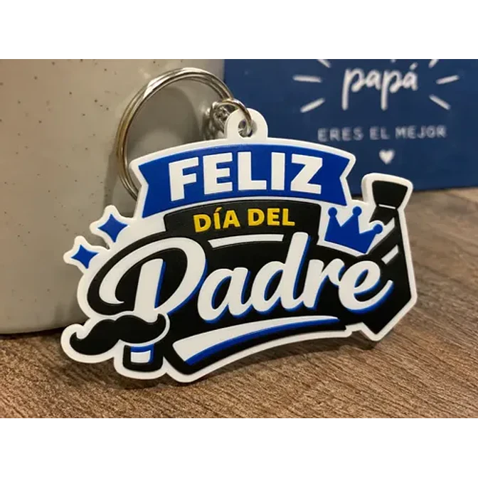 Llavero Prints Patro- Feliz Día Del Padre 3