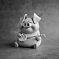 Figura Decorativa Prints Patro-cerdito Tocando Banjo - Miniatura 2