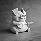 Figura Decorativa Prints Patro-cerdito Tocando Banjo - Miniatura 3
