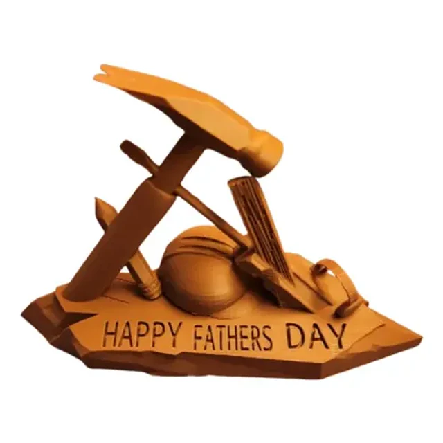 Escultura Decorativa Prints Patro- Día Del Padre Constructor