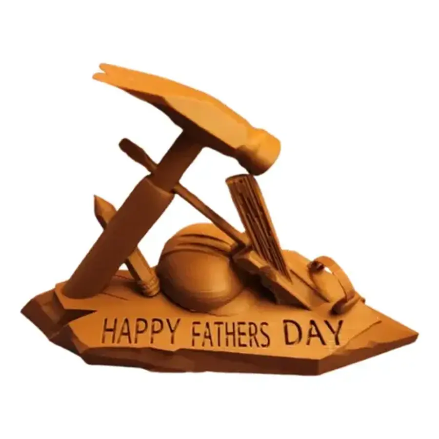 Escultura Decorativa Prints Patro- Día Del Padre Constructor