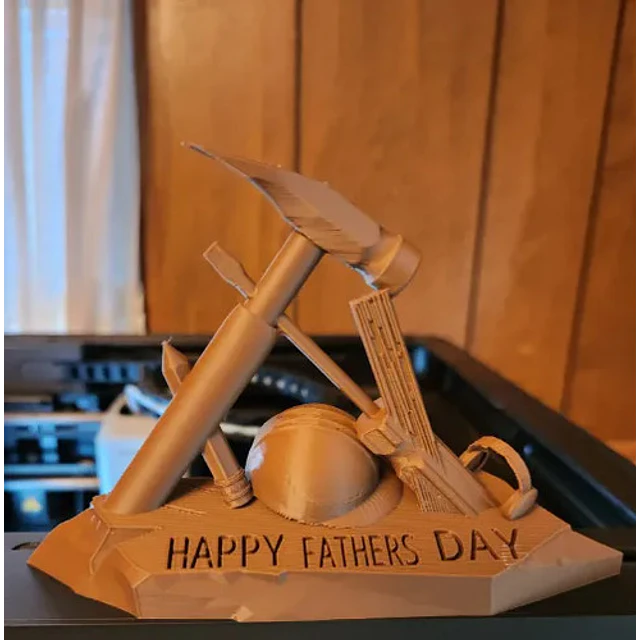 Escultura Decorativa Prints Patro- Día Del Padre Constructor