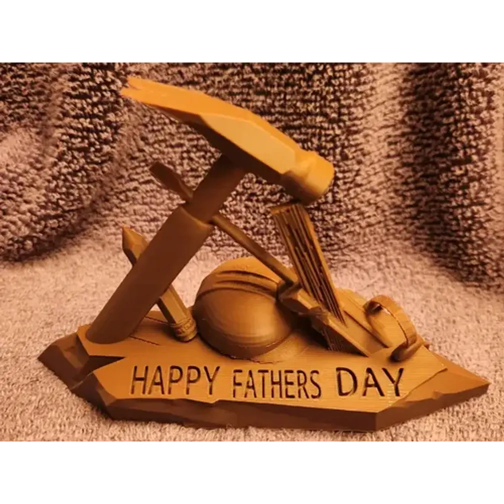 Escultura Decorativa Prints Patro- Día Del Padre Constructor 3