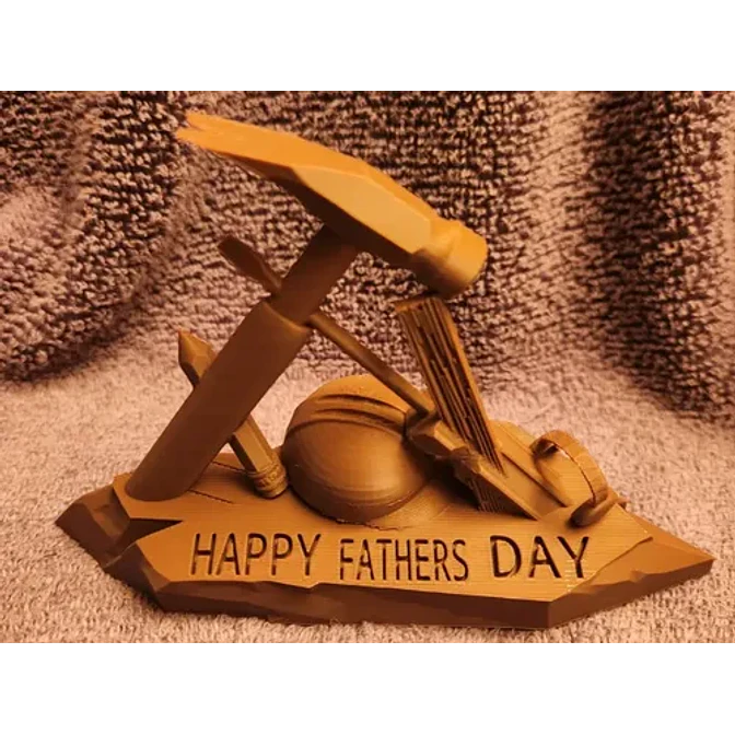Escultura Decorativa Prints Patro- Día Del Padre Constructor 3