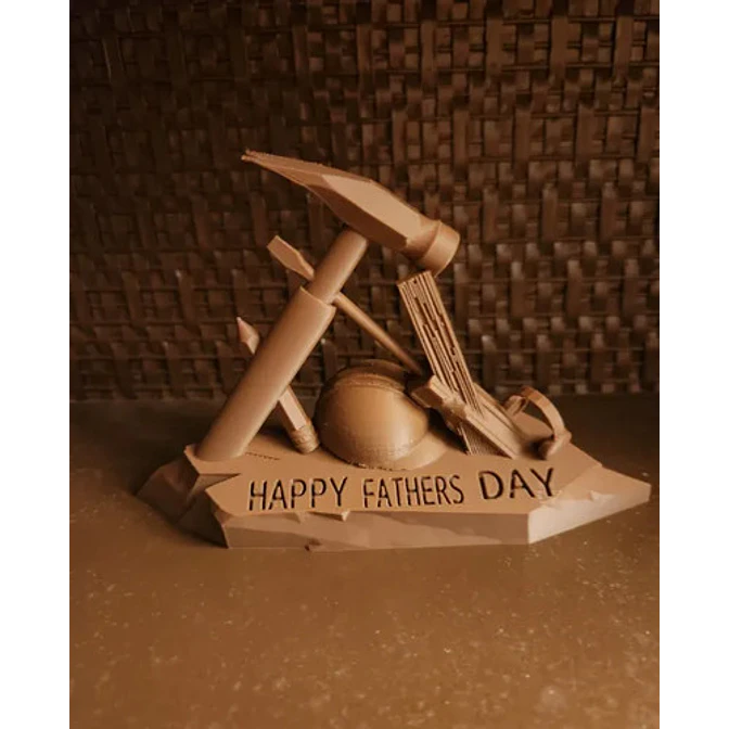 Escultura Decorativa Prints Patro- Día Del Padre Constructor 4