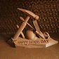 Escultura Decorativa Prints Patro- Día Del Padre Constructor - Miniatura 4