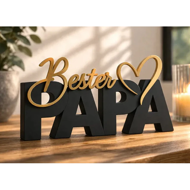 Escultura Decorativa Prints Patro- El Mejor Papá