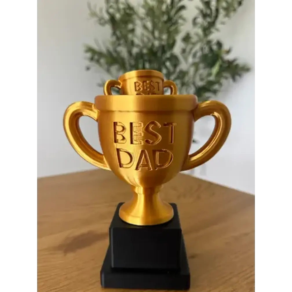 Figura Decorativa Prints Patro- Trofeo Best Dad 2