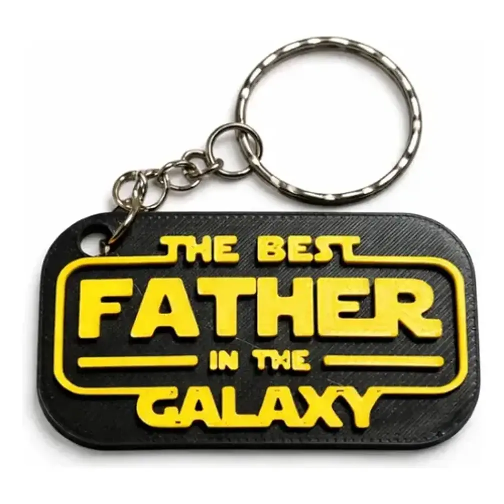 Llavero Prints Patro- Mejor Papá De La Galaxia 1