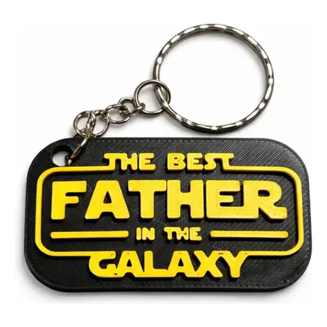 Llavero Prints Patro- Mejor Papá De La Galaxia 1