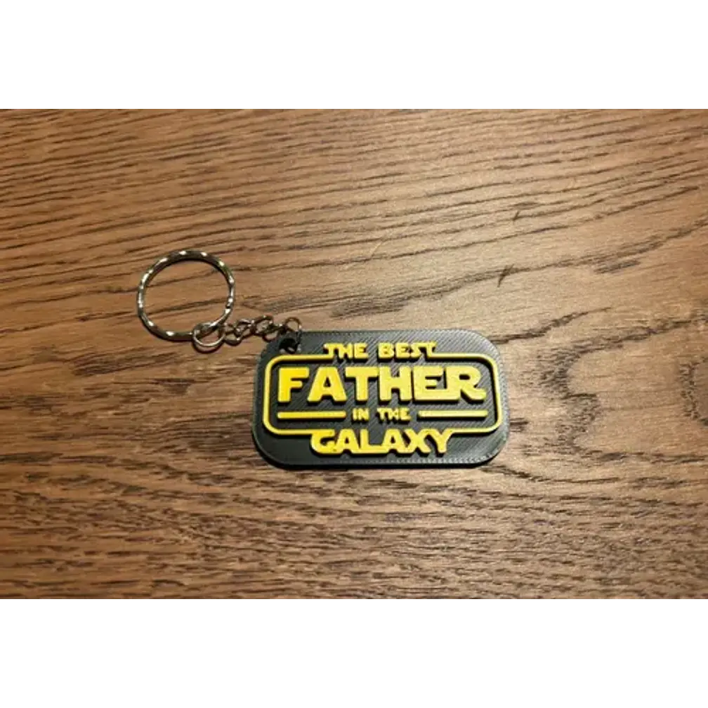 Llavero Prints Patro- Mejor Papá De La Galaxia 2