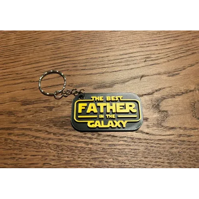 Llavero Prints Patro- Mejor Papá De La Galaxia