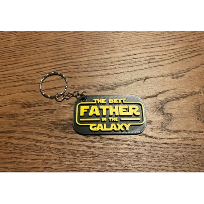 Llavero Prints Patro- Mejor Papá De La Galaxia 2
