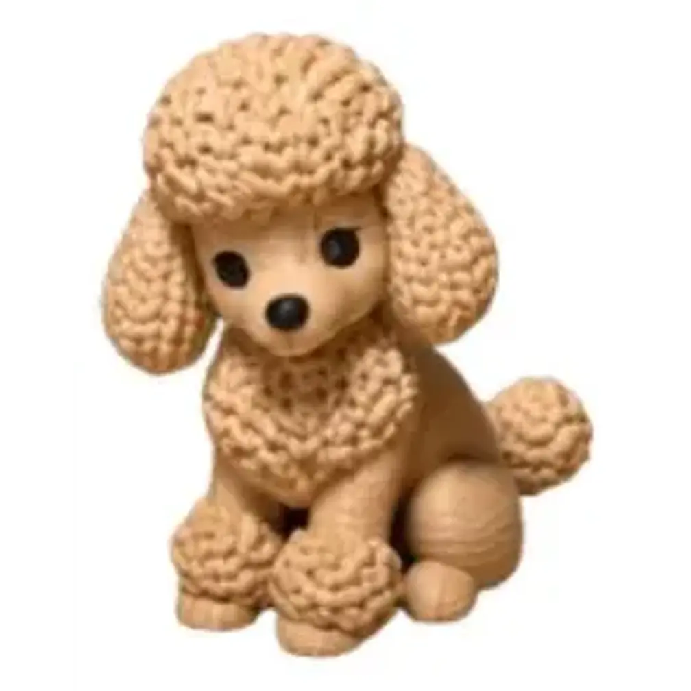 Figura Decorativa Prints Patro- Poodle De Punto 1