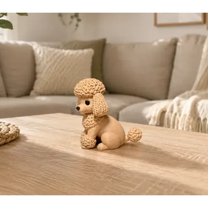 Figura Decorativa Prints Patro- Poodle De Punto 3