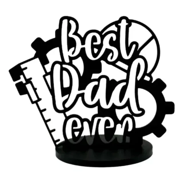Escultura Decorativa Prints Patro- El Mejor Papá V1