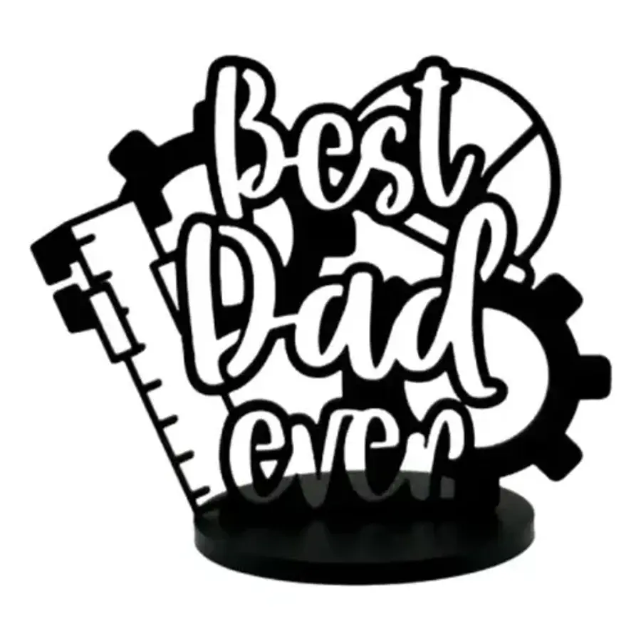 Escultura Decorativa Prints Patro- El Mejor Papá V1