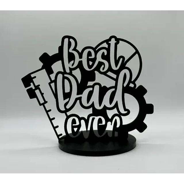 Escultura Decorativa Prints Patro- El Mejor Papá V1