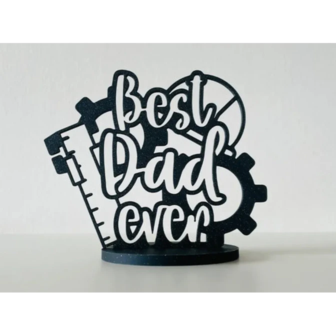 Escultura Decorativa Prints Patro- El Mejor Papá V1 3
