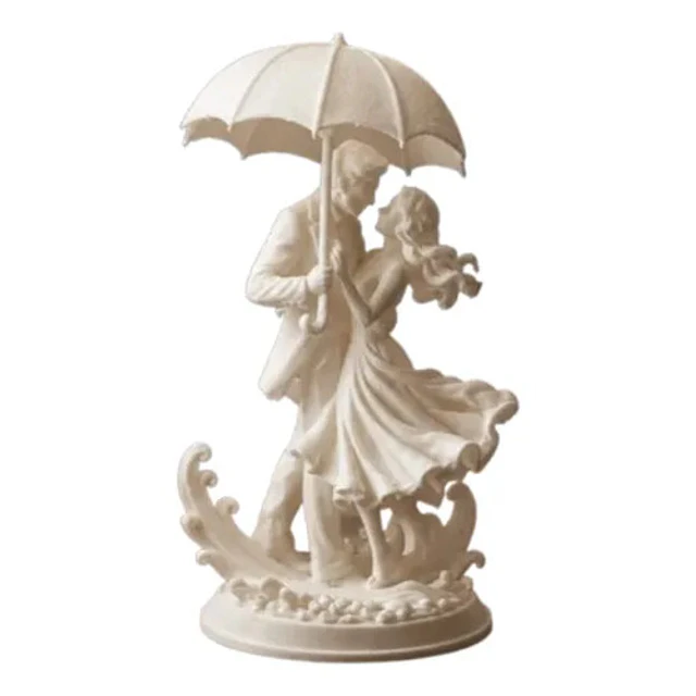 Escultura Decorativa Prints Patro- Pareja Bailando En Lluvia