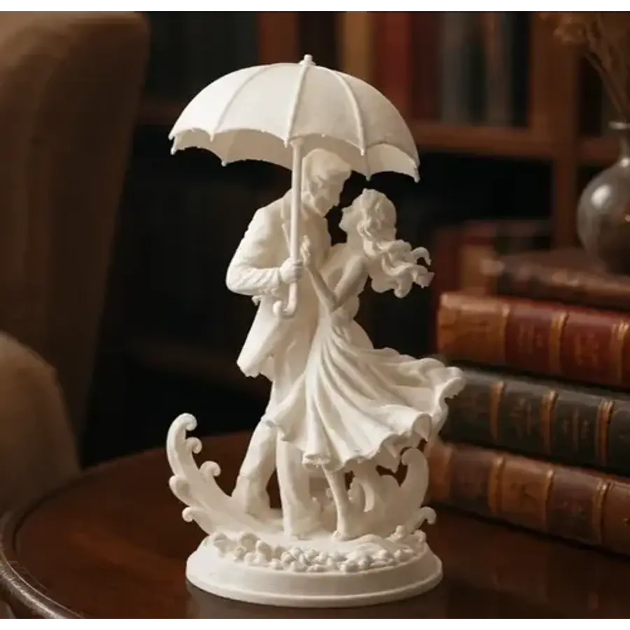 Escultura Decorativa Prints Patro- Pareja Bailando En Lluvia