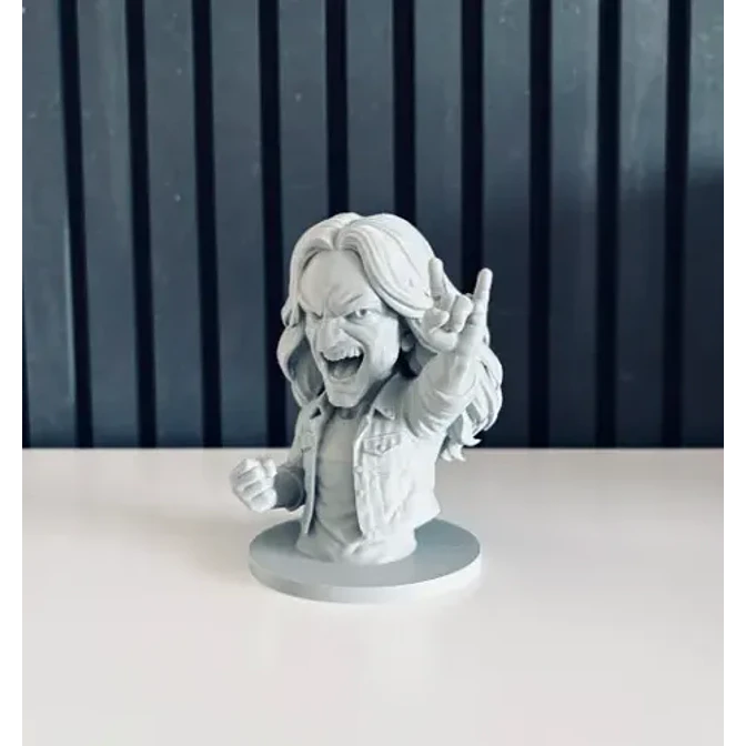 Escultura Decorativa Prints Patro- Busto De Cliff Burton 5