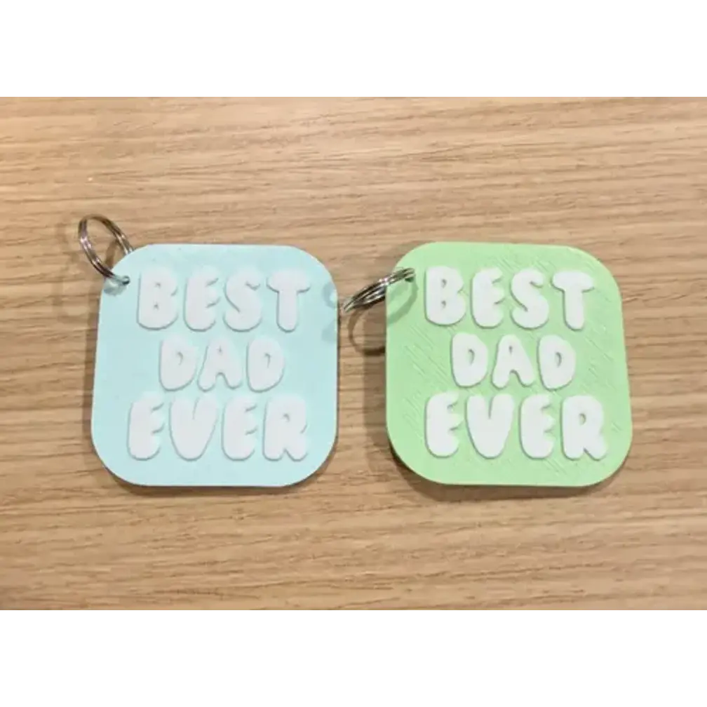 Llavero Prints Patro- El Mejor Papá (pack De 2) 2
