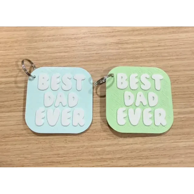Llavero Prints Patro- El Mejor Papá (pack De 2)