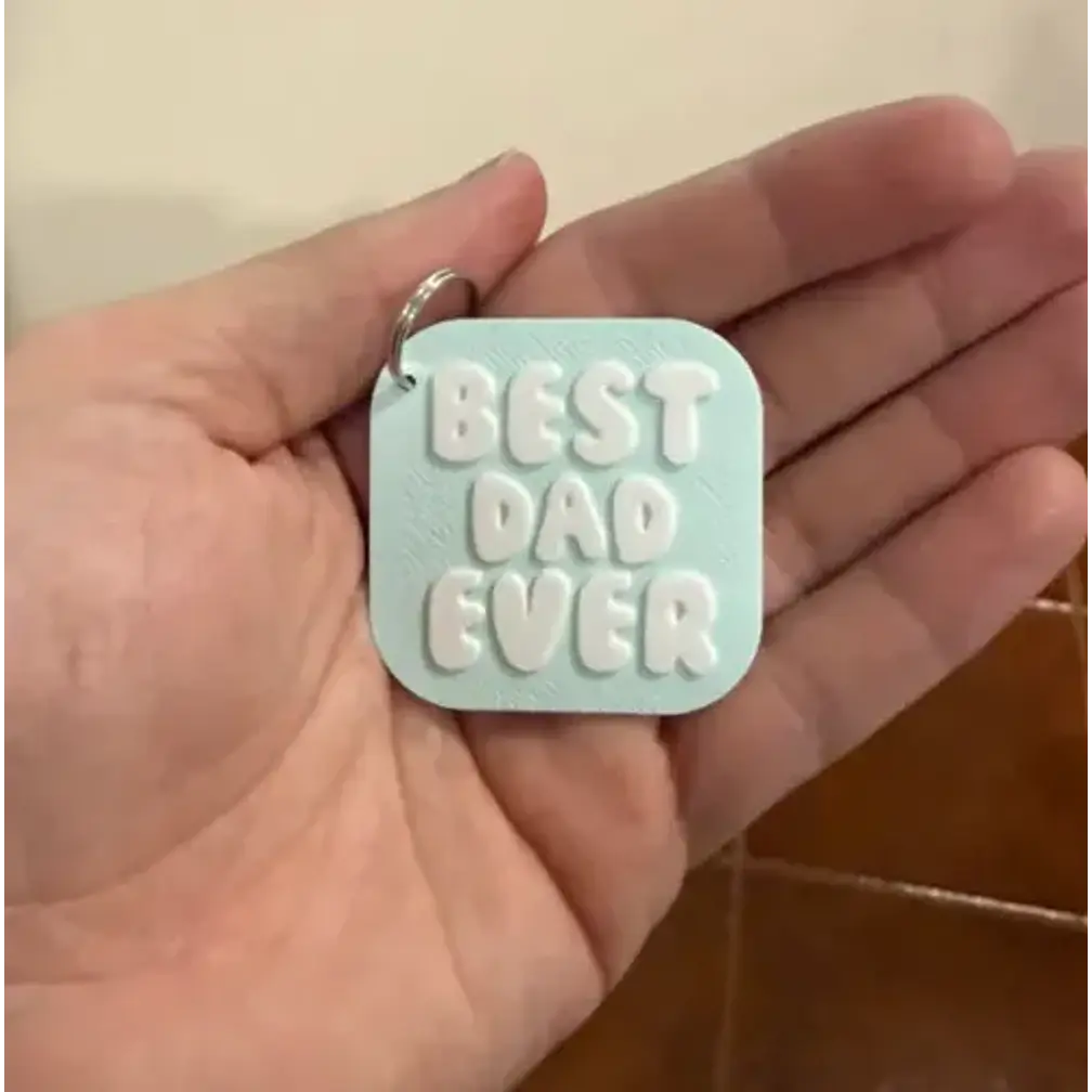 Llavero Prints Patro- El Mejor Papá (pack De 2) 3