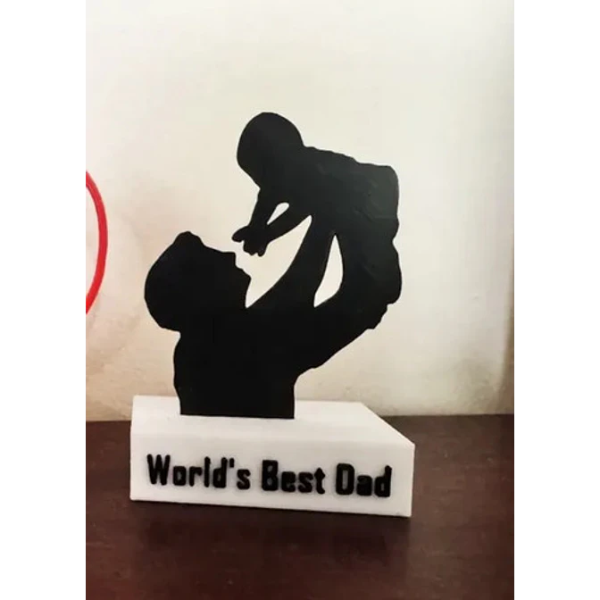 Figura Decorativa Prints Patro- Trofeo Al Mejor Papá 3