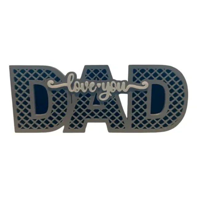 Escultura Decorativa Prints Patro- Te Amo Papá