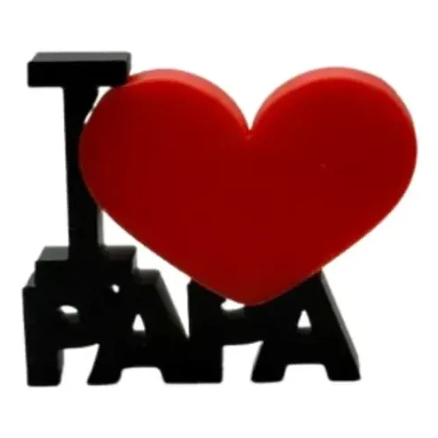 Escultura Decorativa Prints Patro- I Love You Dad