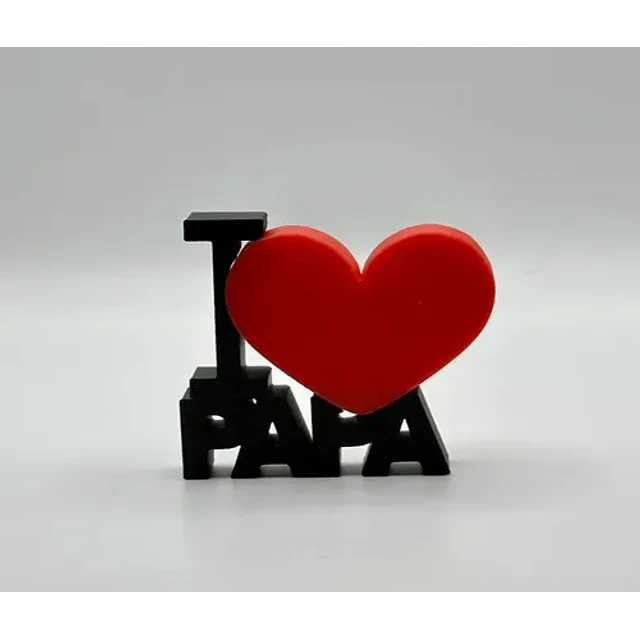 Escultura Decorativa Prints Patro- I Love You Dad