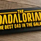 Escultura Decorativa Prints Patro- Mejor Papá De La Galaxia - Miniatura 3