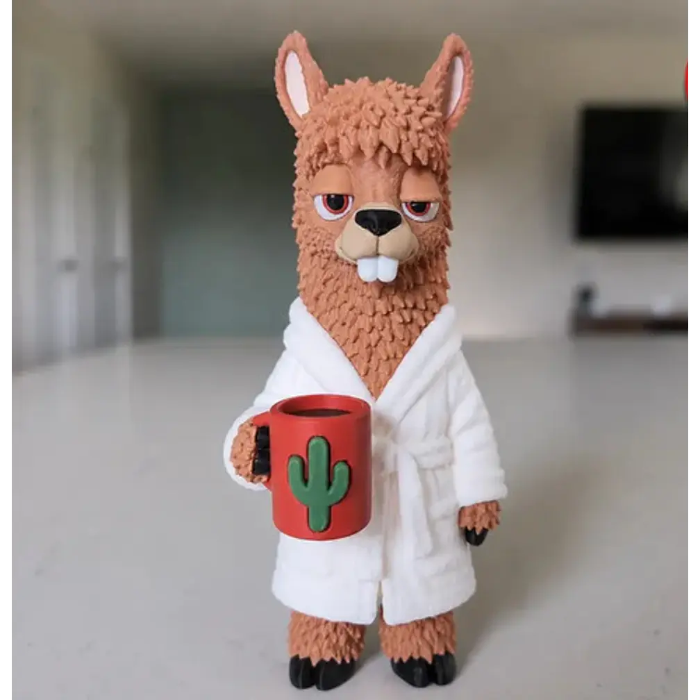 Figura Decorativa Prints Patro- Llama Madrugadora 2