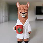 Figura Decorativa Prints Patro- Llama Madrugadora - Miniatura 2
