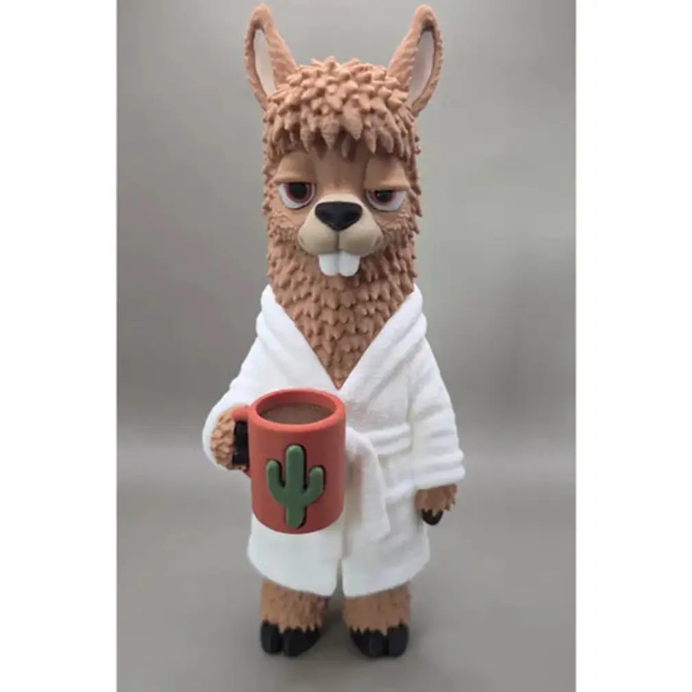 Figura Decorativa Prints Patro- Llama Madrugadora 4
