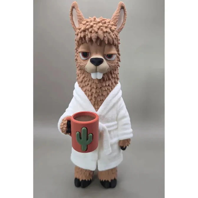 Figura Decorativa Prints Patro- Llama Madrugadora 4