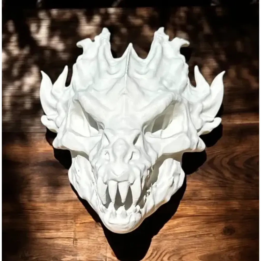Figura Decorativa- Cabeza De Dragón Furioso 3